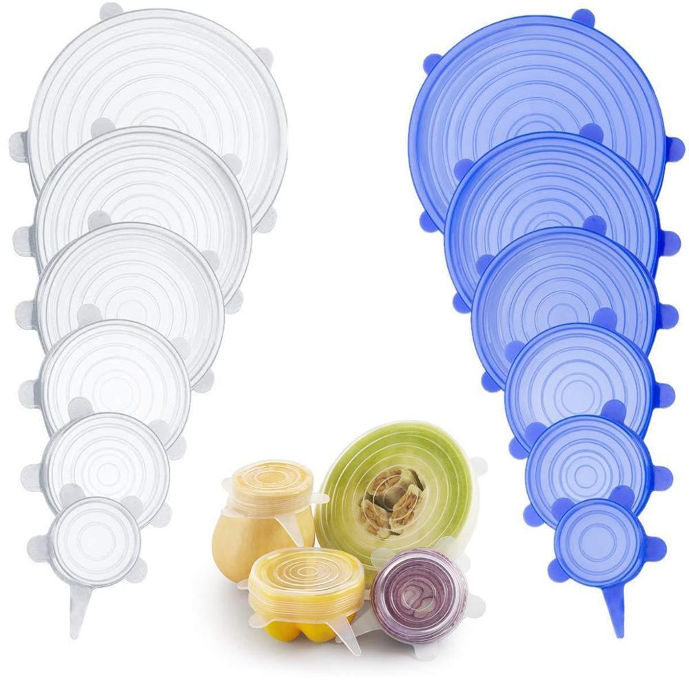 Silicone lid set of 6 
