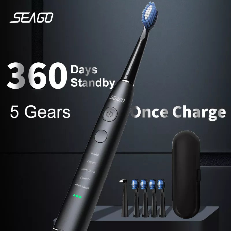 brosse à dents électrique sonique USB Rechargeable
