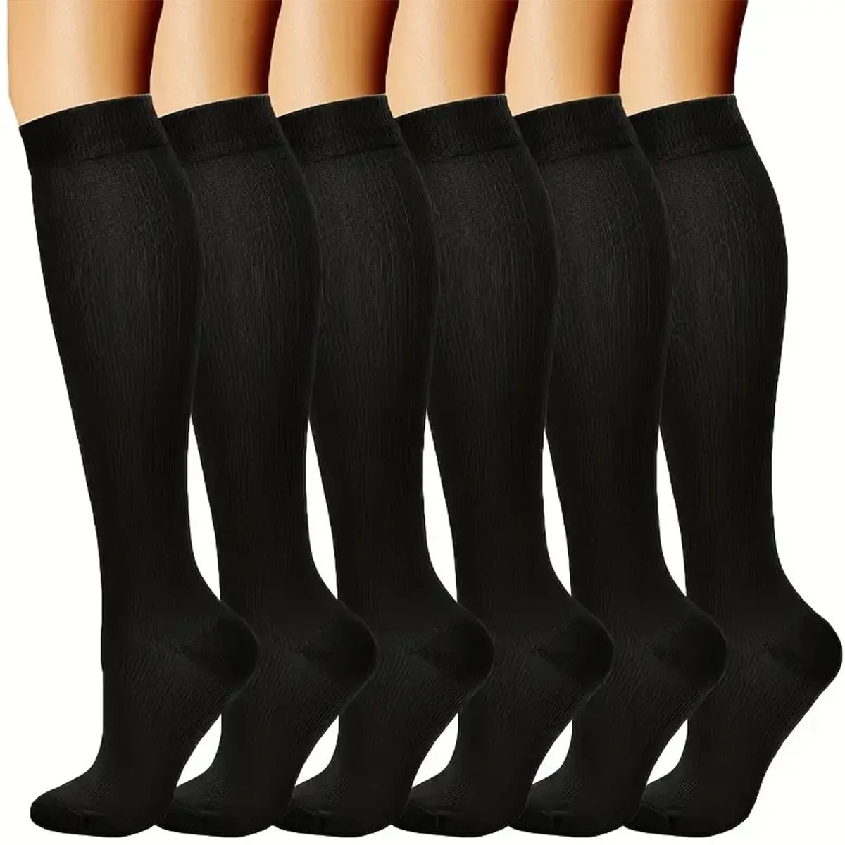 Epure Legs Lot de 6 paires de chaussettes de compression pour Femmes